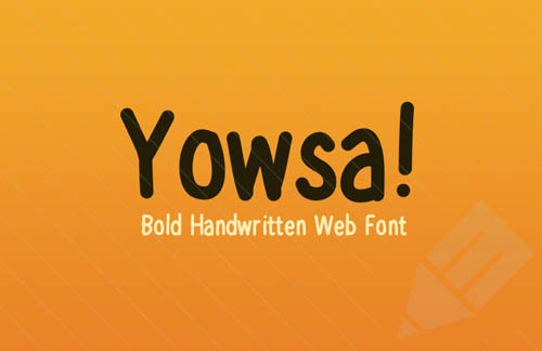  Yowsa – Bold Hand Written Web Font