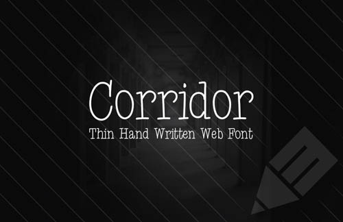  Corridor - Thin Hand Written Web Font