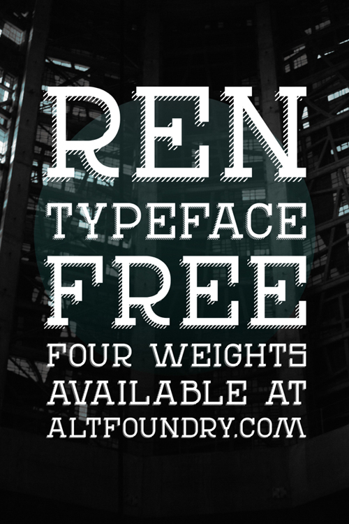 REN Typeface ( Free Font )