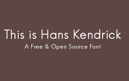 Hans Kendrick Font