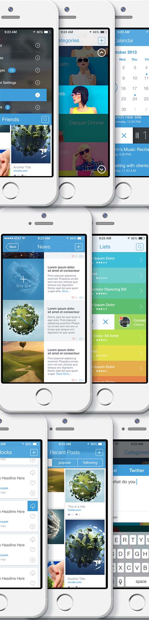 iPhone App Bootstrap 2 iOS 7-8