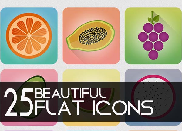 25 Beautiful Sets of Flat Design Icons