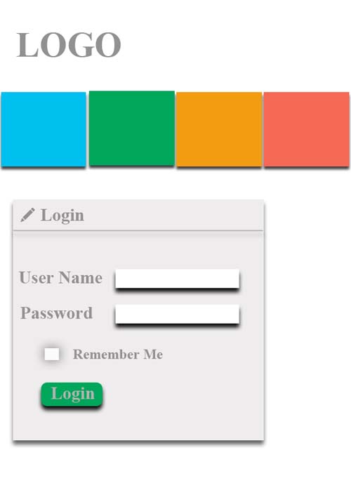Login Page UI for Mobile Application