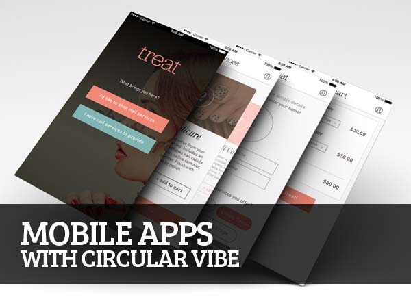 Mobile Apps with Circular Vibe - 30+ Examples