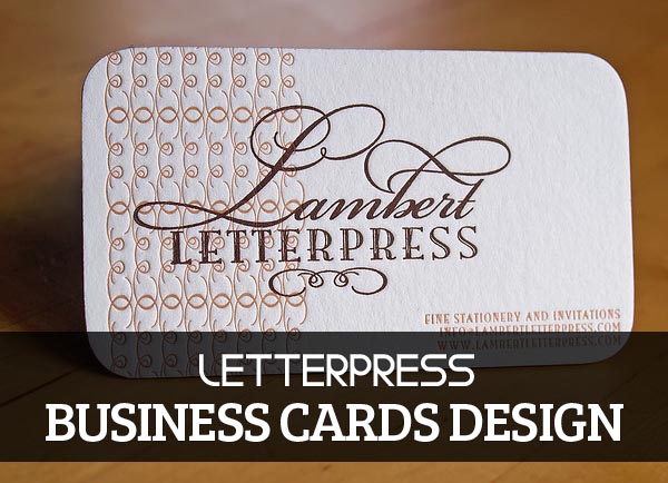 25 Best examples of Letterpress Business Cards