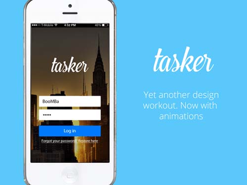 tasker UX / UI desing