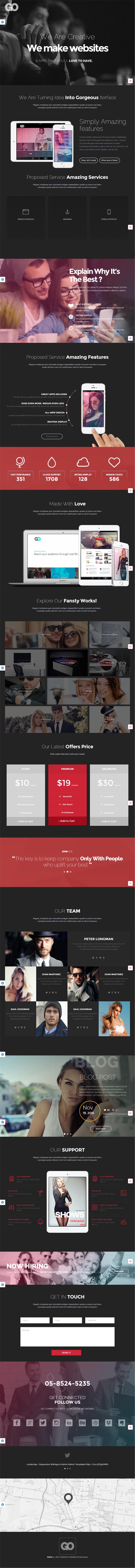 GO – Responsive Multipurpose One-Page WP Theme