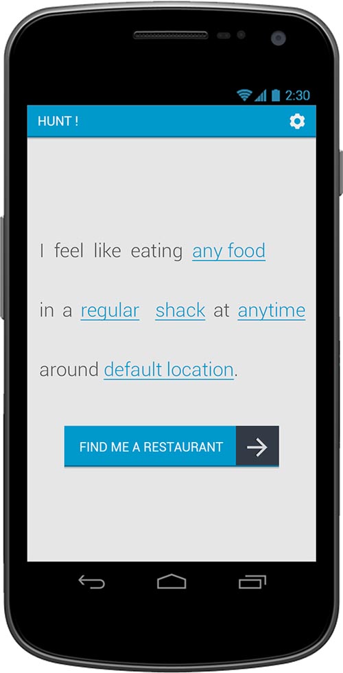 WIP: App Design: FoodHunt