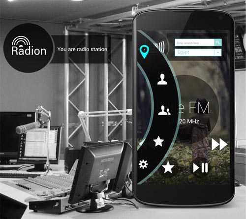 Radion App ui design