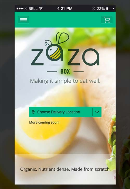 ZaZa Box App Mobile UI