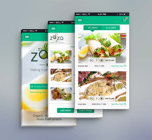 ZaZa Box App Mobile UI
