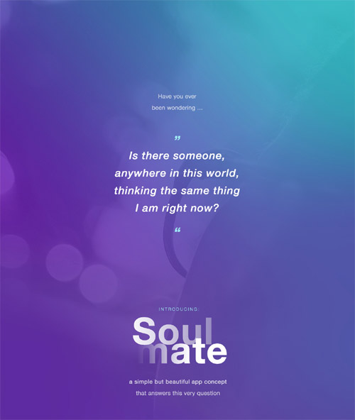 Soulmate - Mobile App Concept