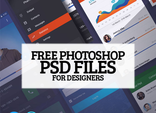 26 Amazing Photoshop Free PSD Files for Graphic Designers