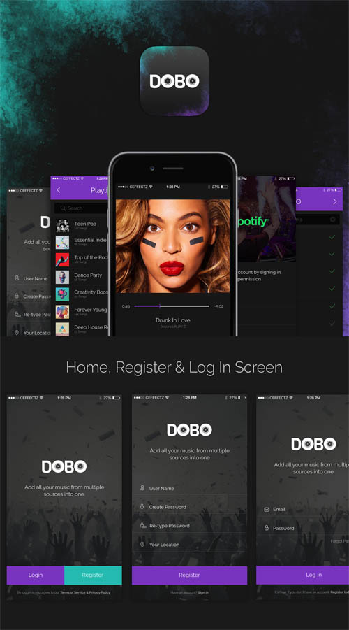 Music App Concept (Mobile)