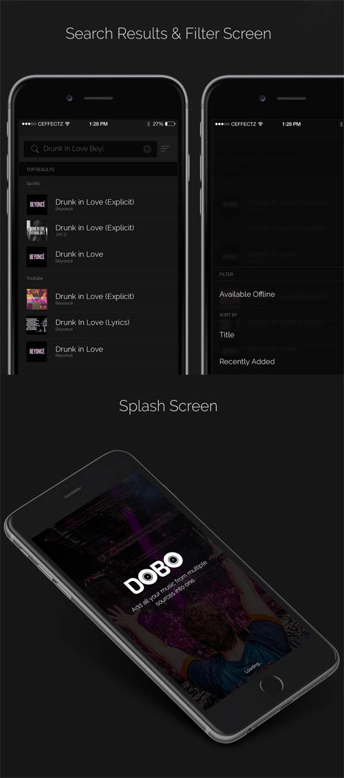 Music App Concept (Mobile)