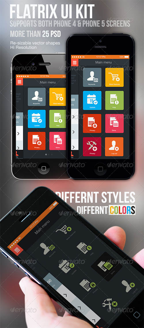 Flatrix mobile app ui kit By Heshan Fernando