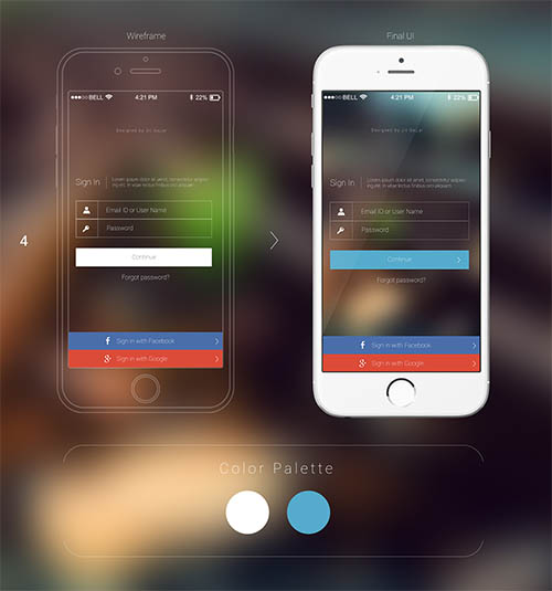 Mobile Login UI Design Options By Jit Gajjar
