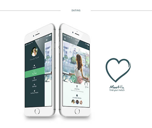 6 Free mobile app UI designs (Social, Dating, Hotel By Serhiy Kozachuk