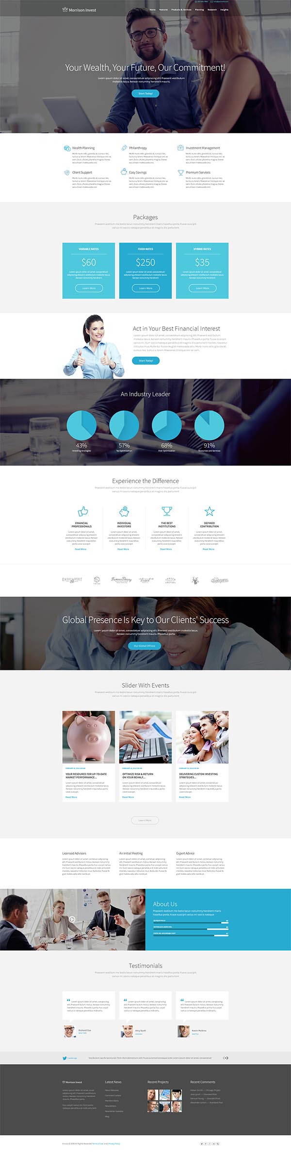 Investments, Business & Financial Advisor WP Theme