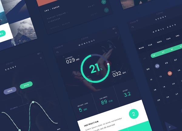 Freebie: Flat UI Kit for iOS and Android Devices