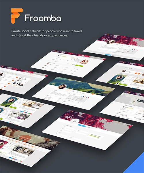 Froomba - social network for rent apartments By Julia Savchuk