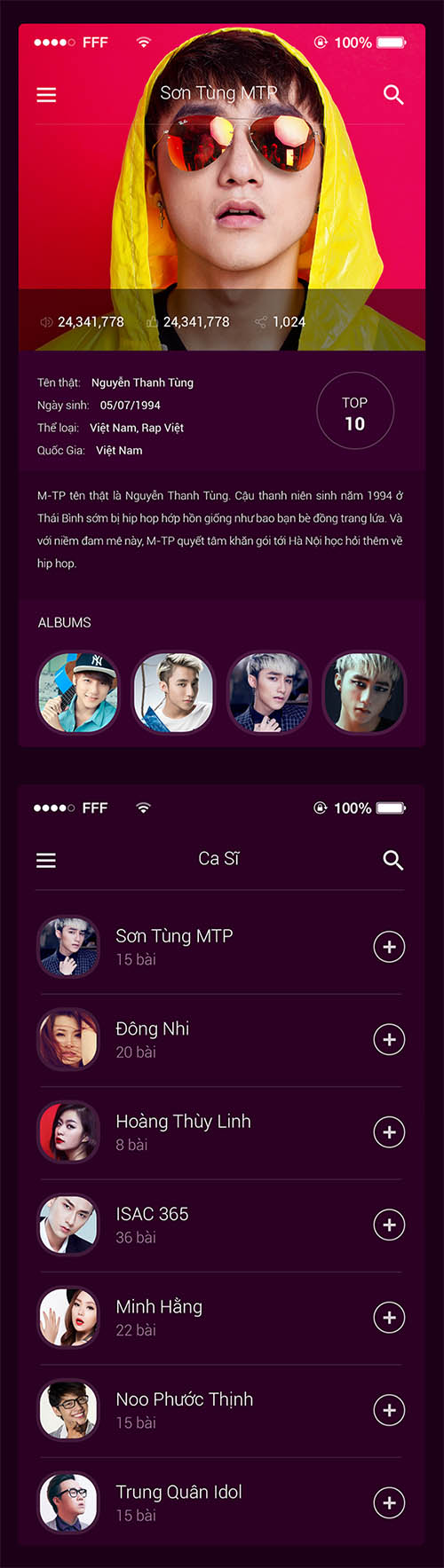 New Project | Music app By Ha Truong