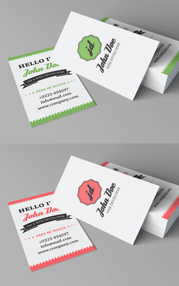 Free Retro Personal Business Card