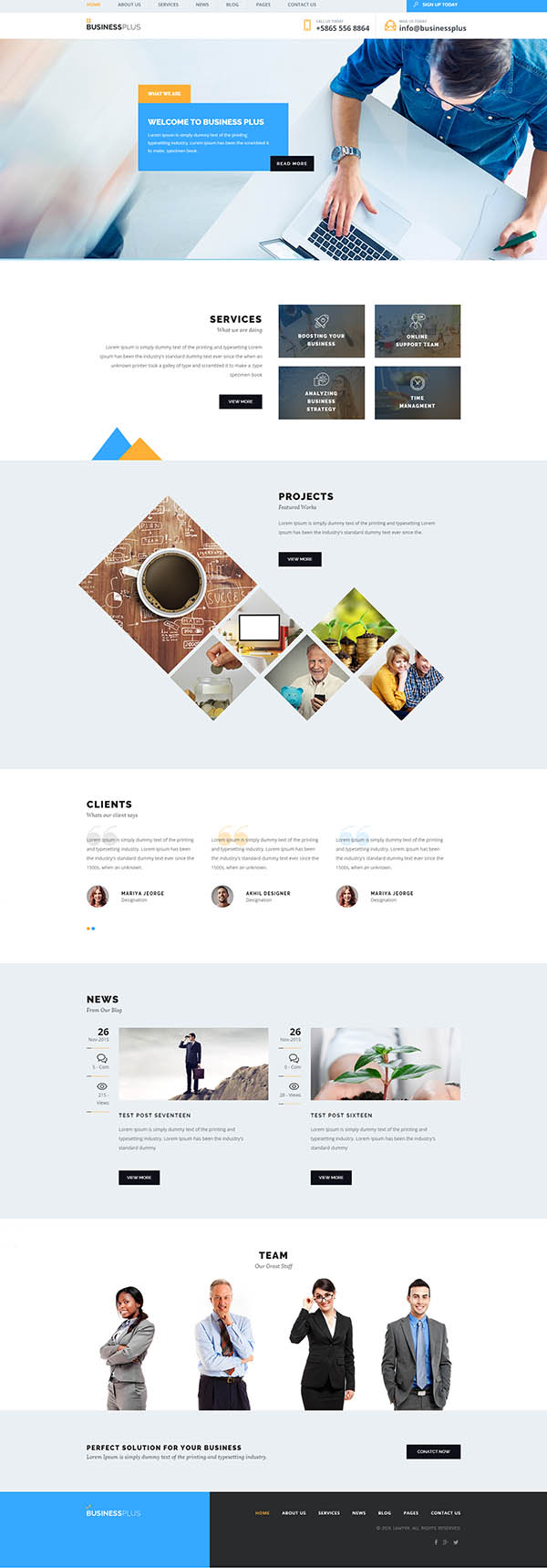 Business Plus – Corporate Business WP Theme