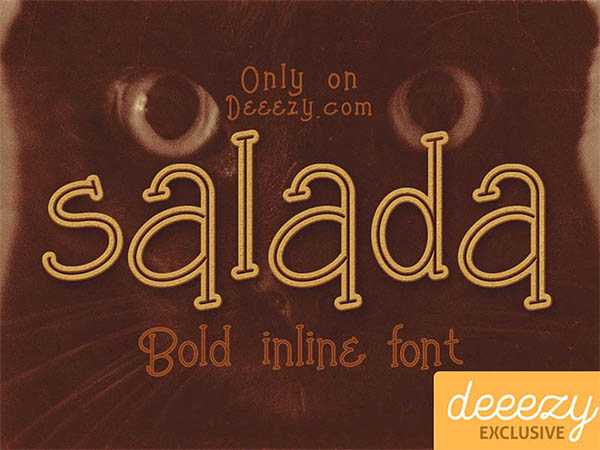 Free Font - Salada Bold Inline