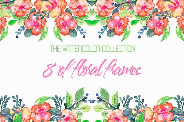 Watercolor Floral Elements for Graphic Designers - 16