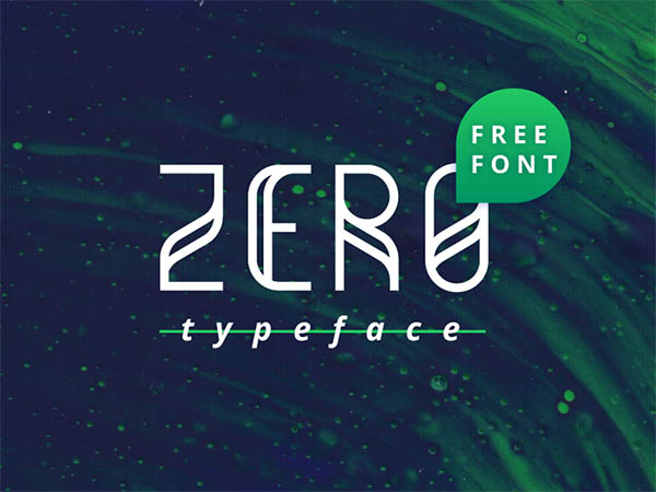 Zero Free Typeface