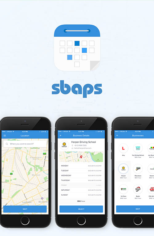 SBAPS - Business Bookings App (Mobile) By ceffectz Designs