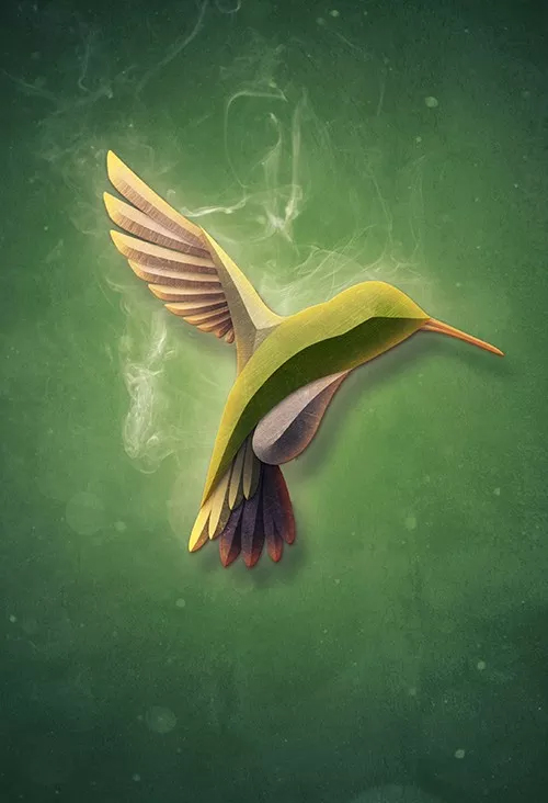 Create a Textured Bird with Smoke in Photoshop Tutorial