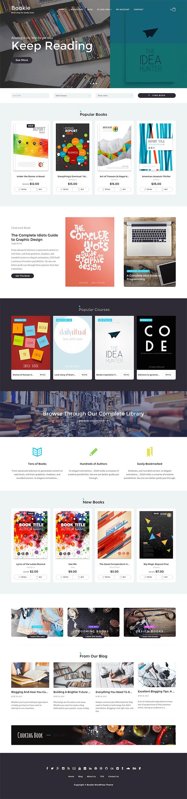 Bookie – WordPress Theme for Books Store
