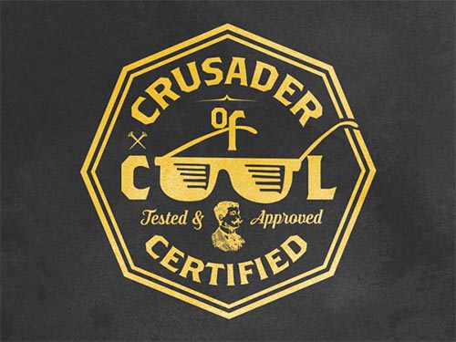 Crusader of Cool Podcast Logo by Johnny Gwin