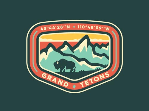 Grand Teton Patch Badge by Noah Revior