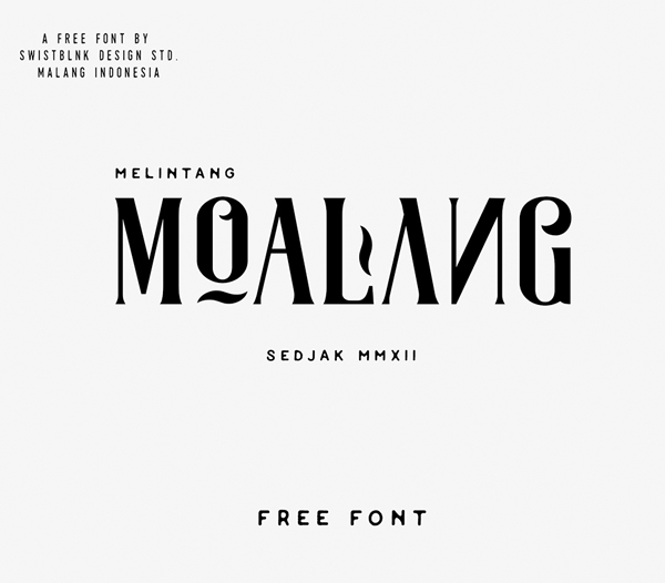 Moalang Free Font
