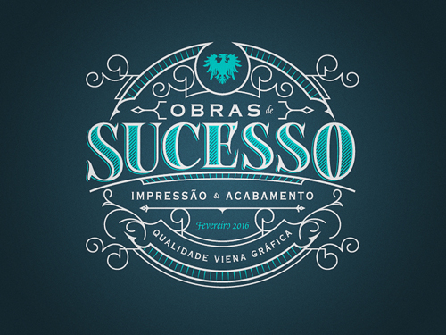 Obras Sucesso Badge Logo by Bruno Cassano