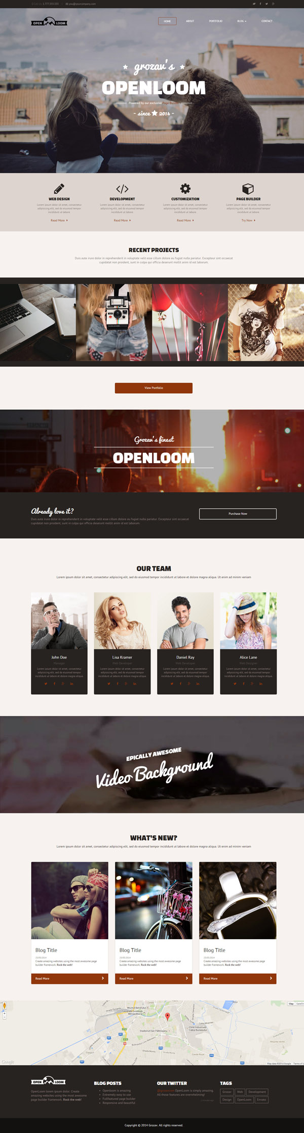 OpenLoom – MultiPurpose Template with Page Builder