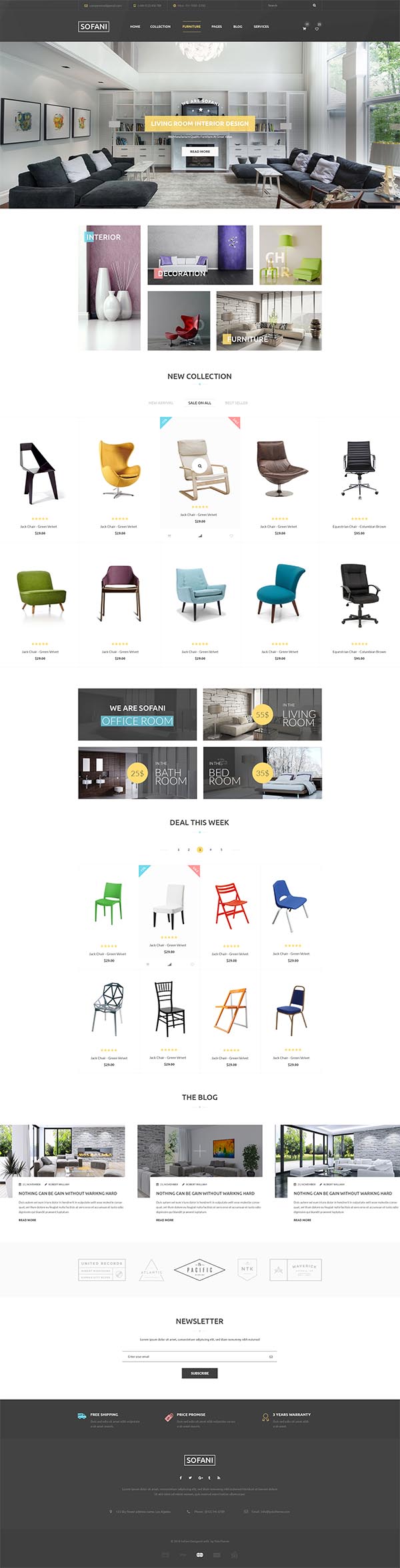Sofani : Furniture Store WooCommerce WordPress Theme