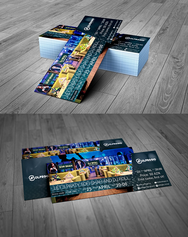 Event Ticket Free PSD Template
