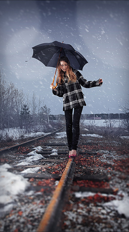How to Add Realistic Falling Snow to a Photo in Photoshop