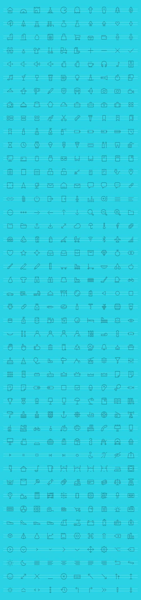 440 Awesome Vector Icons - Free Download