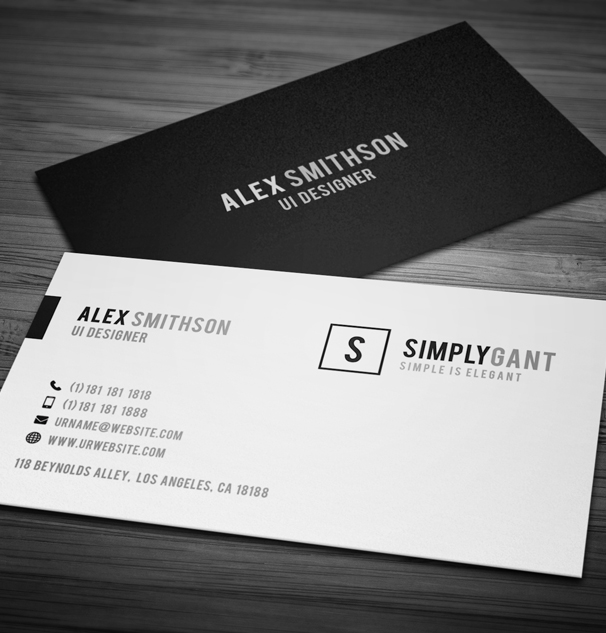 Sleek Elegant Business Cards