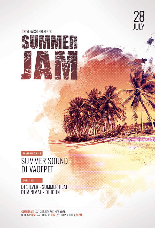 Summer Jam Flyer Template