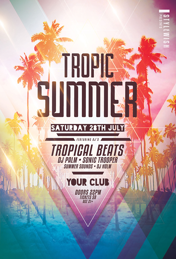 Tropic Summer Flyer Template