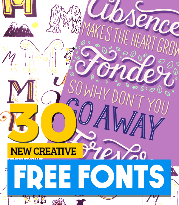 Creative Free Fonts For Creative or Graphic Designers