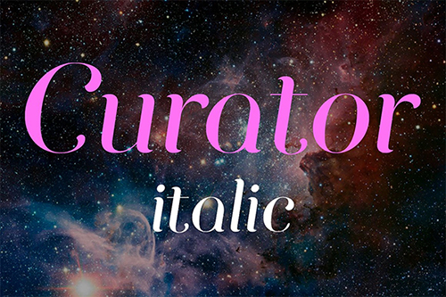 Curator Italic fonts