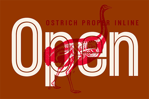 Ostrich Proper Inline Fonts