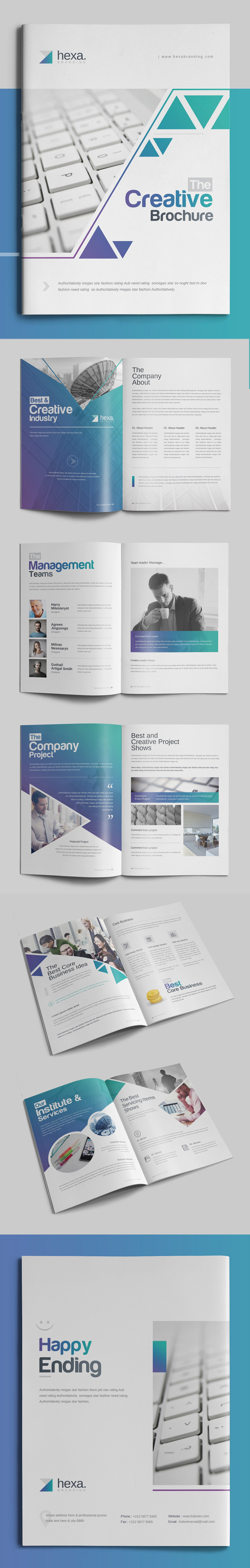 100 Professional Corporate Brochure Templates - 50